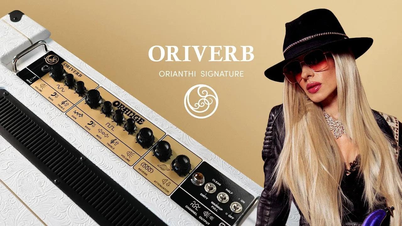 Orianthi introduces her Orange signature model Oriverb - YouTube