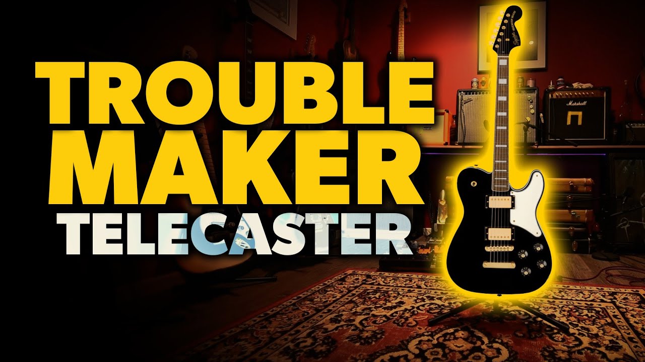 NEW Squier Troublemaker Telecaster Deluxe - YouTube