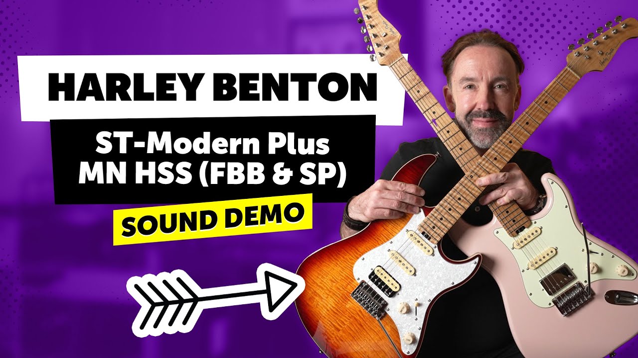 Harley Benton ST-Modern Plus MN HSS (FBB & SP) - Sound Demo - YouTube