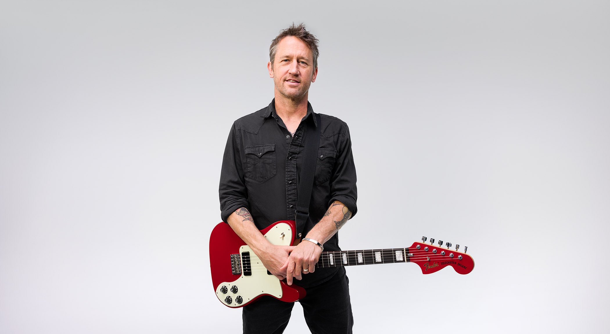 Chris Shiflett with his signature Fender Cleaver Telecaster