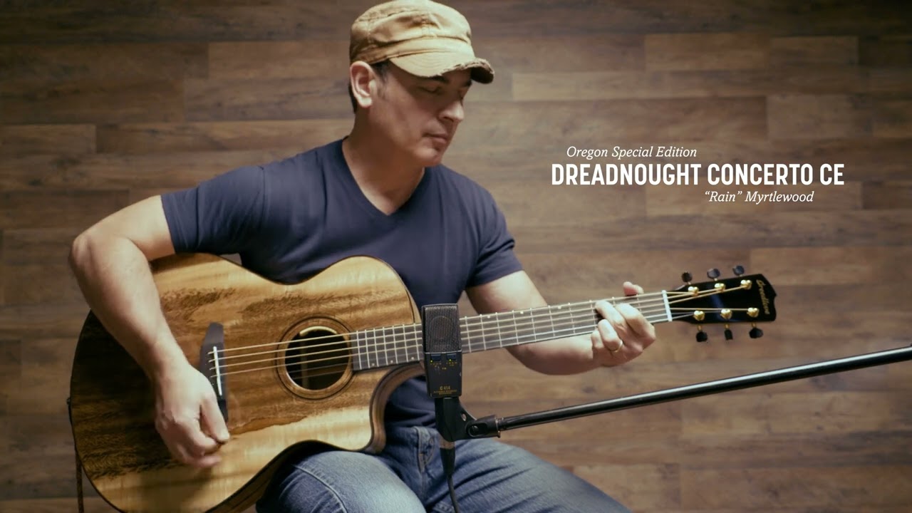 Oregon Special Edition Dreadnought Concerto CE Myrtlewood - Acoustic Guitar - YouTube