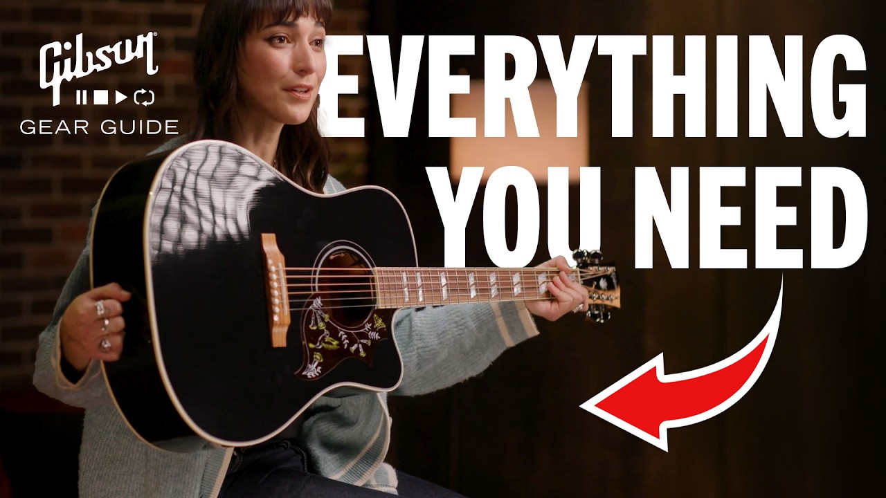 Introducing the Gibson Hummingbird Standard EC Ebony, Exclusive ft. Cristina Vane - YouTube