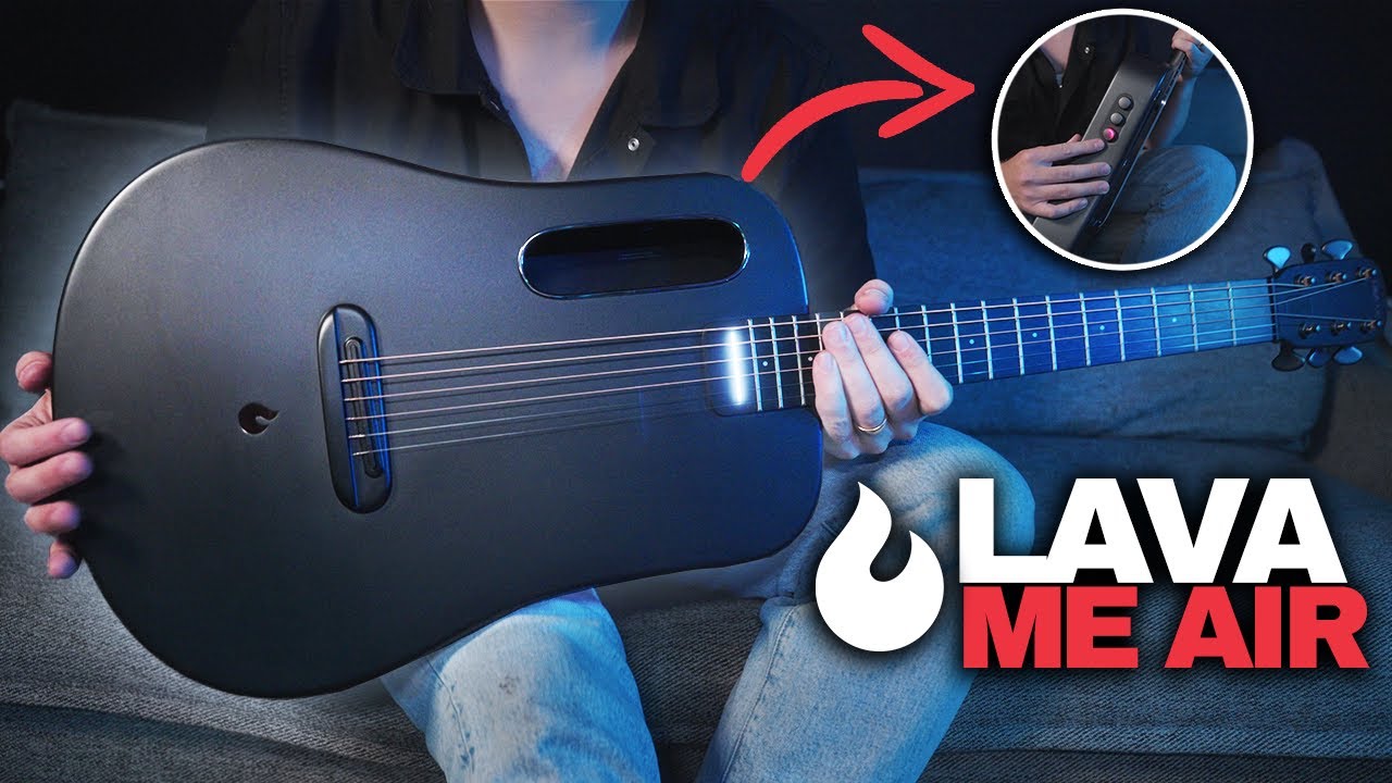 Lava ME AIR - The Super-Thin, Carbon Fiber Guitar with Built-In Effects - YouTube