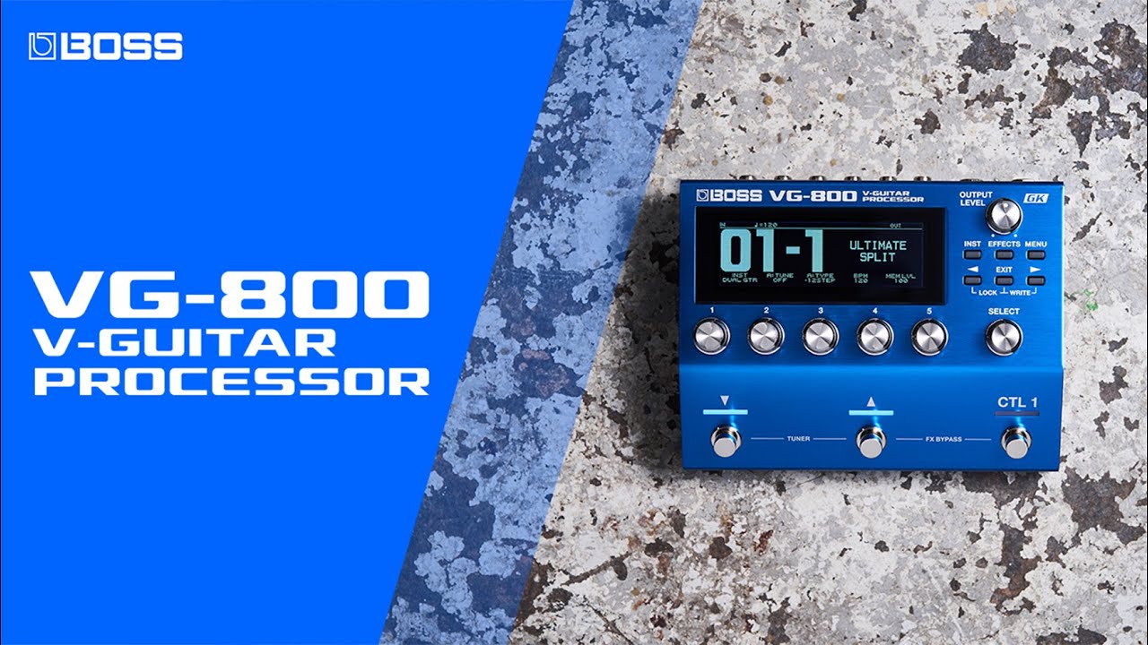 BOSS VG-800 V-Guitar Processor | Take Your Performances Beyond Reality - YouTube