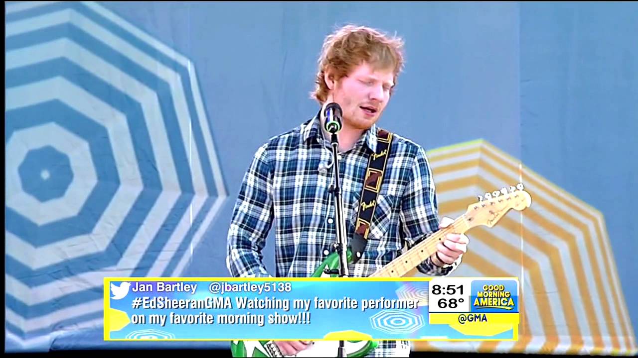 Ed Sheeran- Thinking Out Loud (GMA Summer Concert) - YouTube