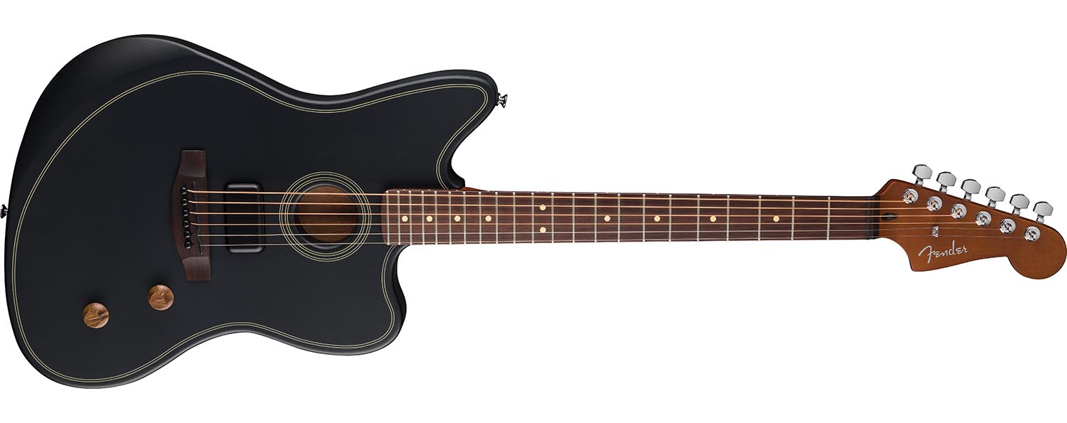 Fender Acoustasonic Standard Jazzmaster in Black