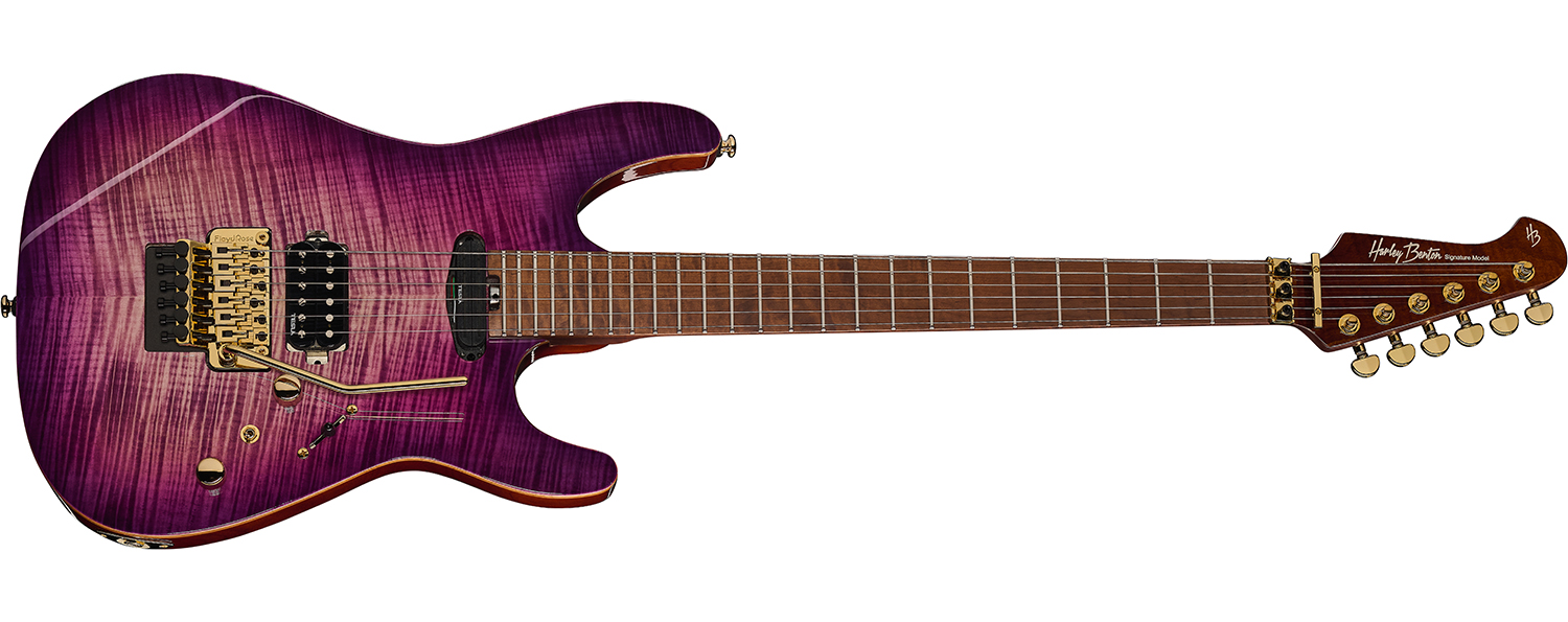 Harley Benton Max Fusion in Purple Heart