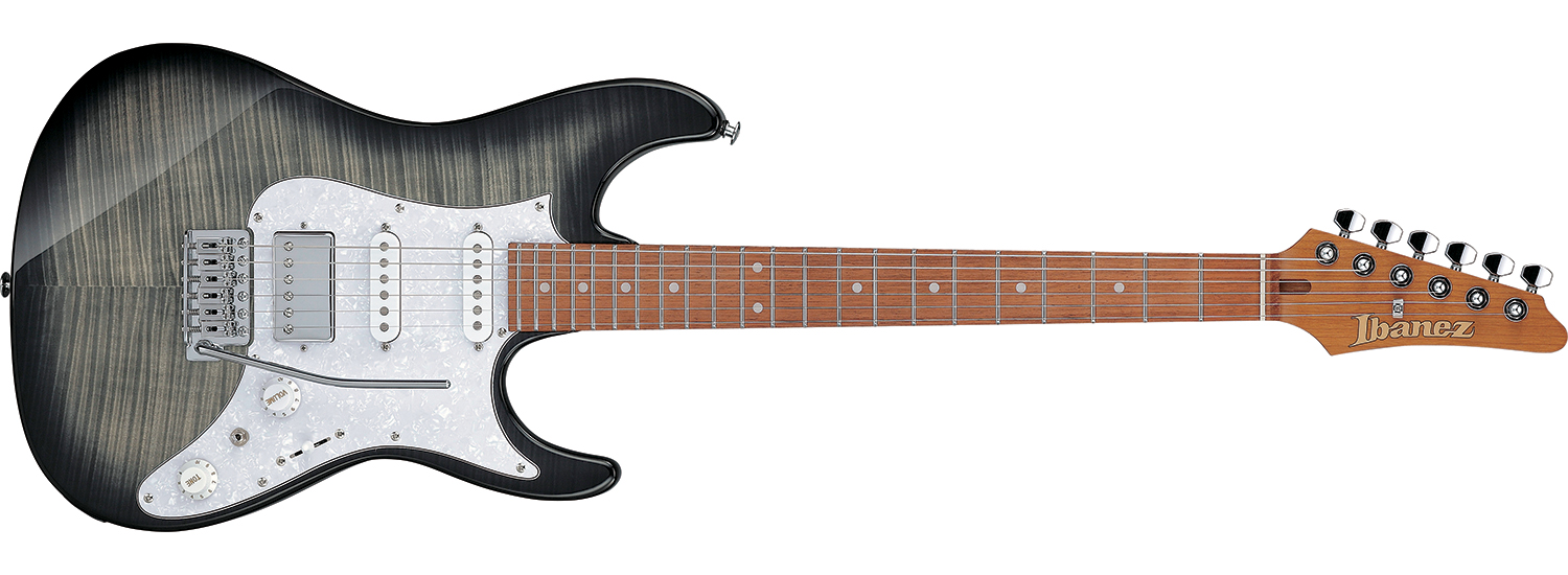 Ibanez AZ Standard 2025: a $549 s-style with a flame maple top, stainless steel frets and super-versatile switching.