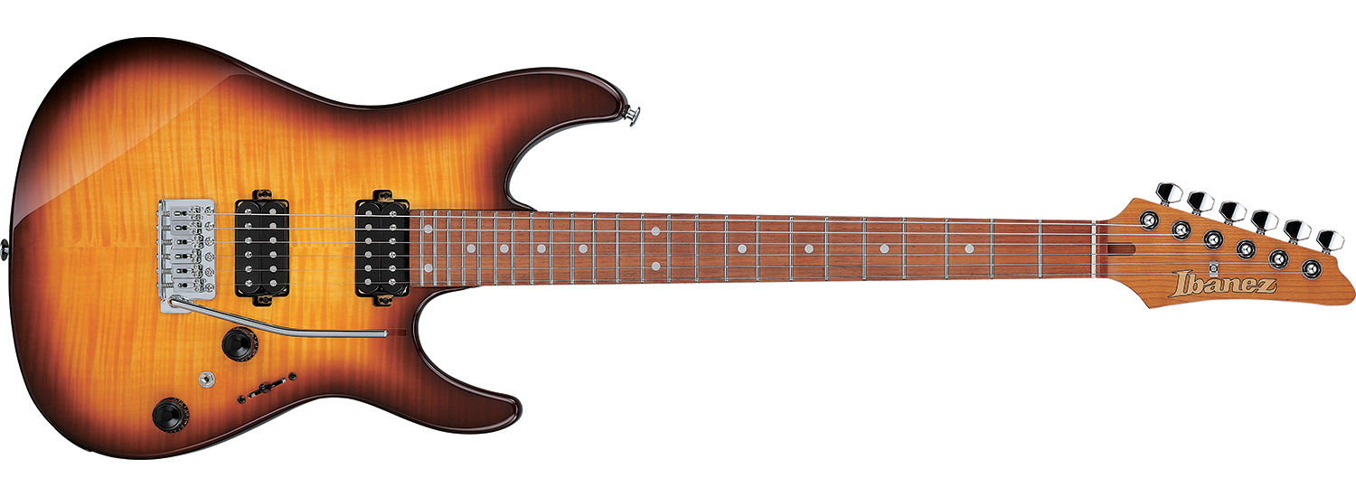 Ibanez AZ Standard 2025: a $549 s-style with a flame maple top, stainless steel frets and super-versatile switching.