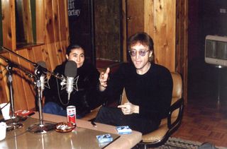 Yoko Ono (left) and John Lennon, pictured at the Hit Factory studios in New York City on December 6, 1980