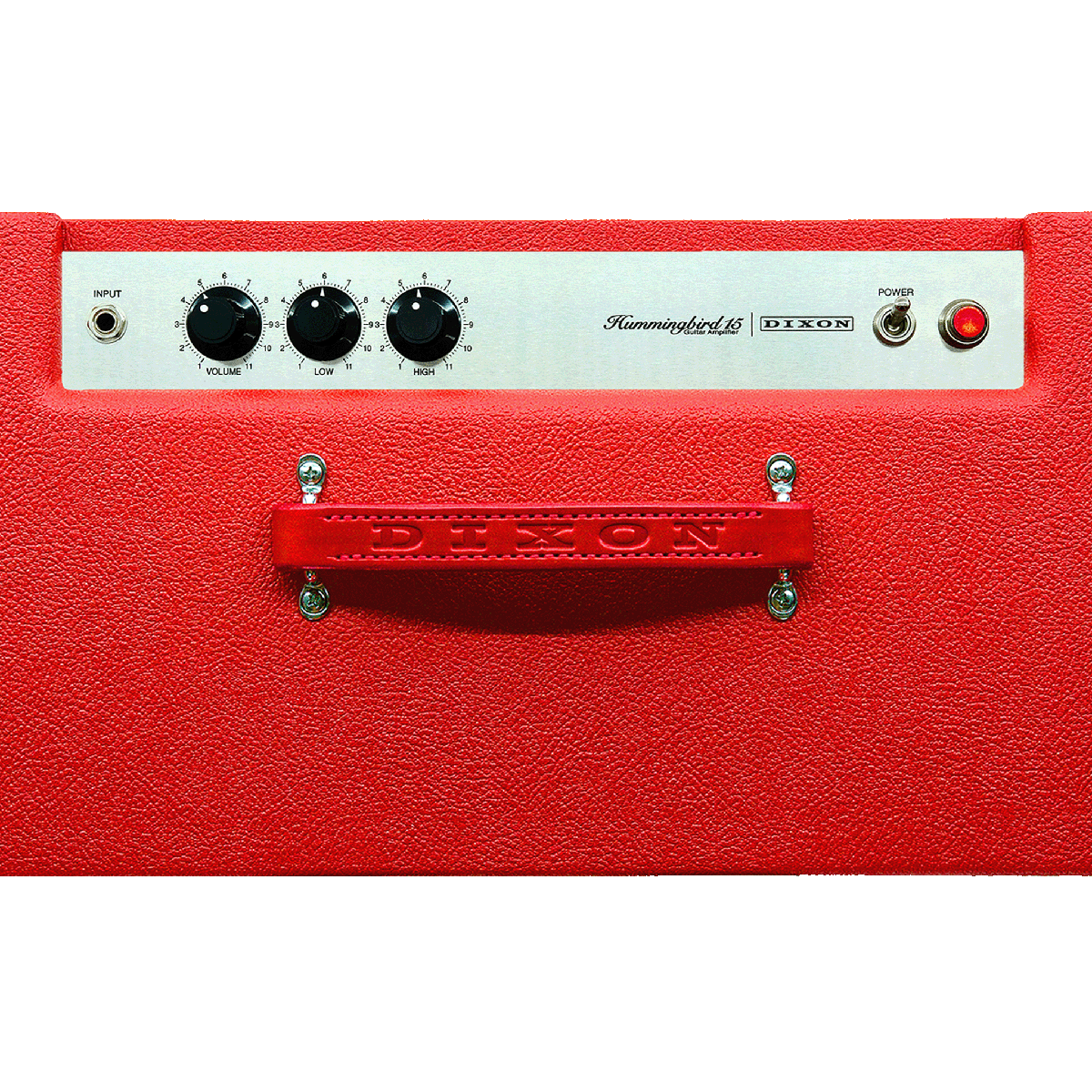 A photo of a Dixion Hummingbird 15 tube combo in Valentine red.