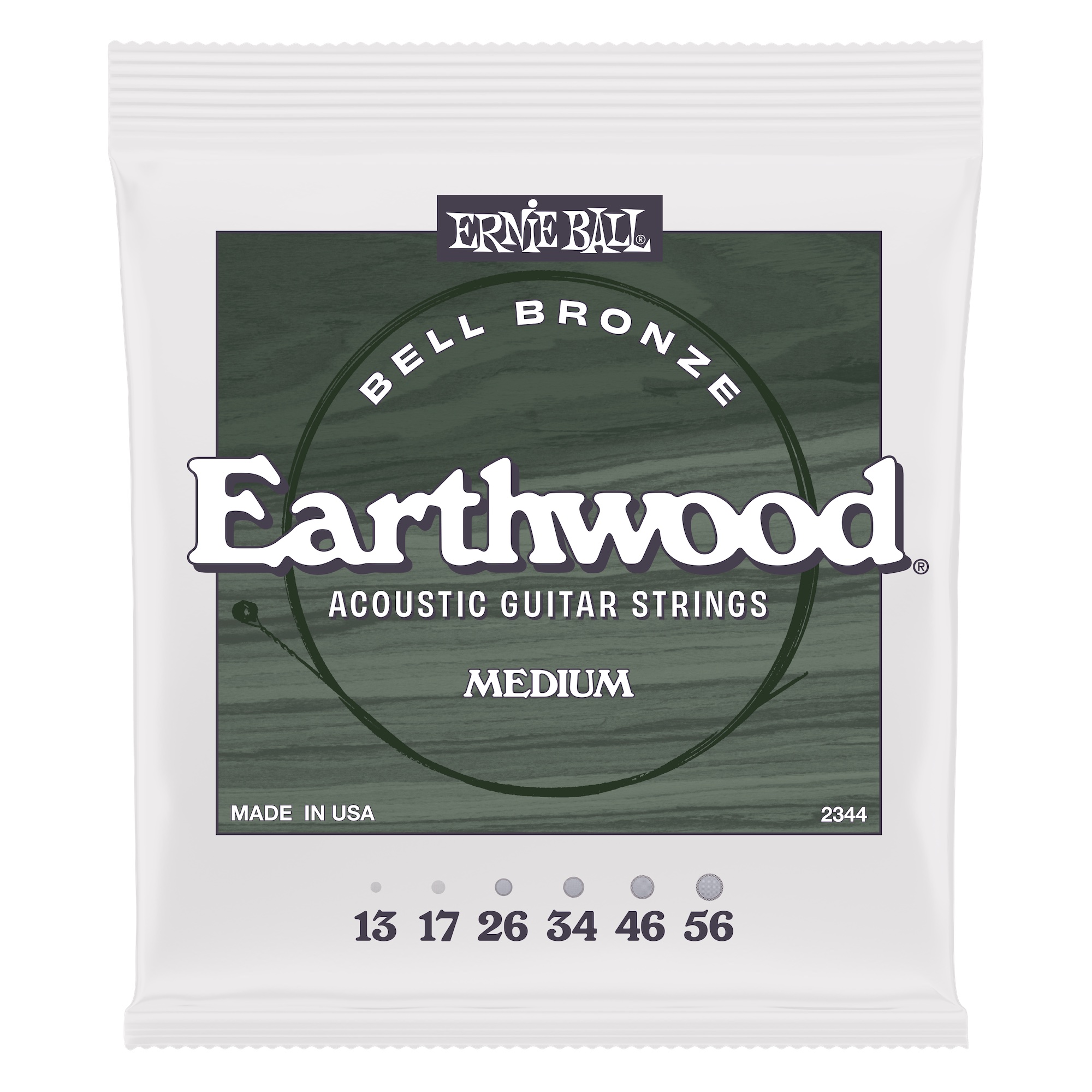 All four variations of Ernie Ball's new Earthwood Bell Bronze strings