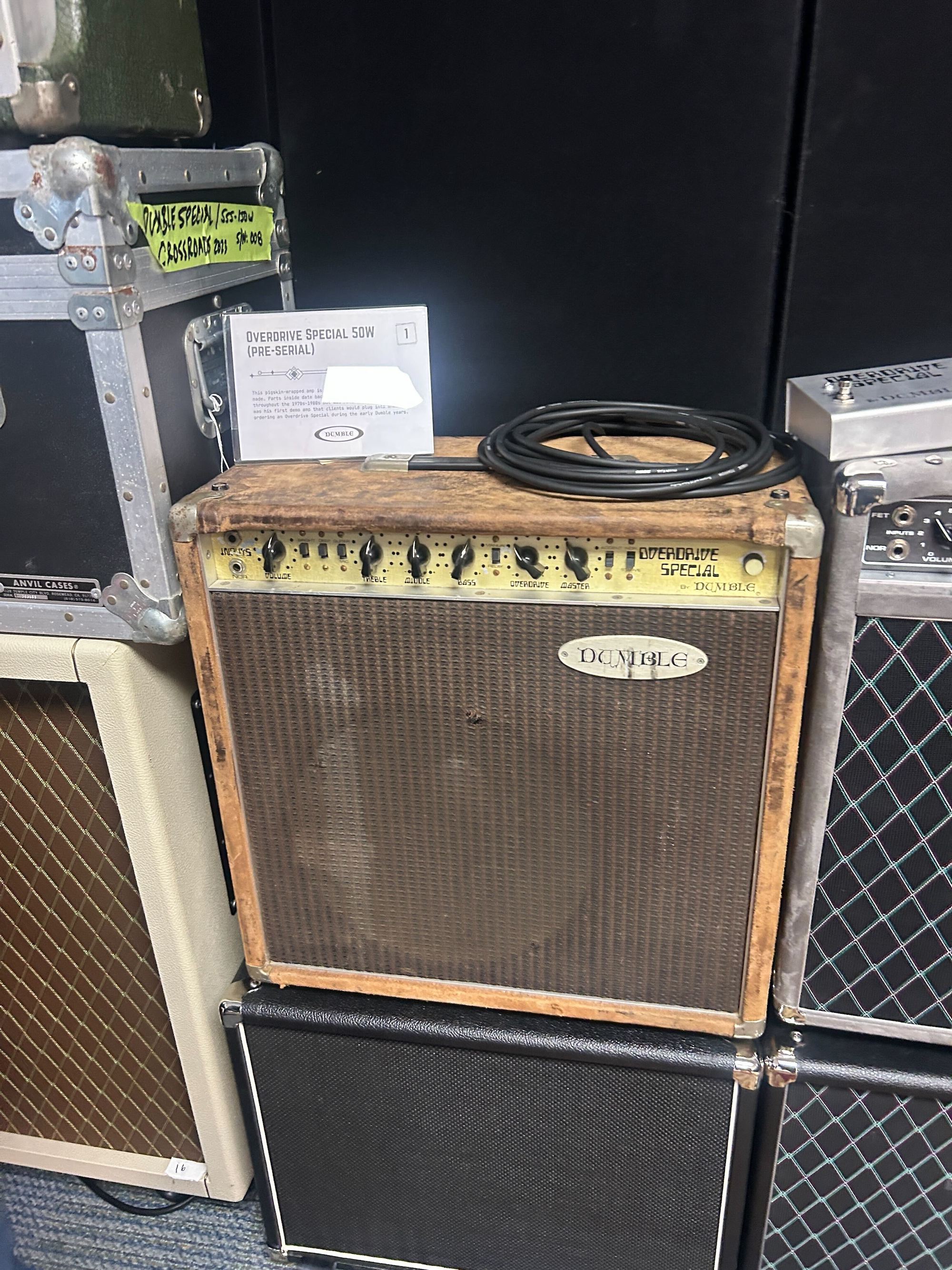 The Dumble display at the 2025 NAMM show in Anaheim, California