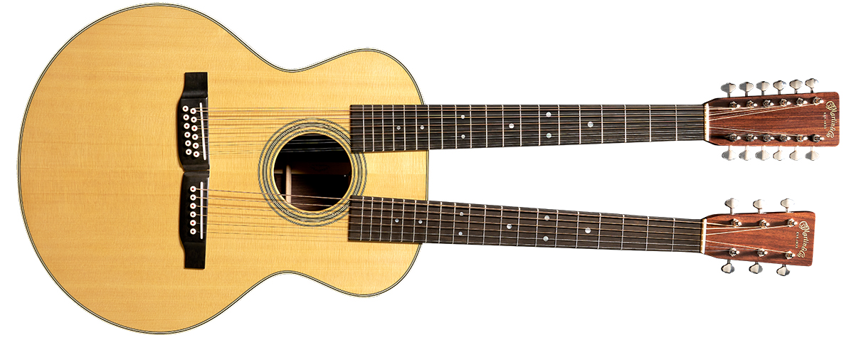 A photo of Martin's Martin Grand J-28E DN double-neck acoustic