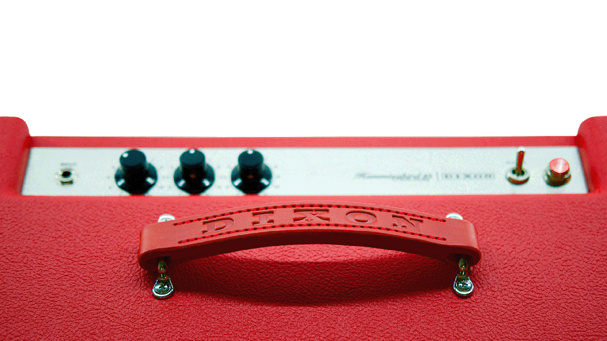 A photo of a Dixion Hummingbird 15 tube combo in Valentine red.