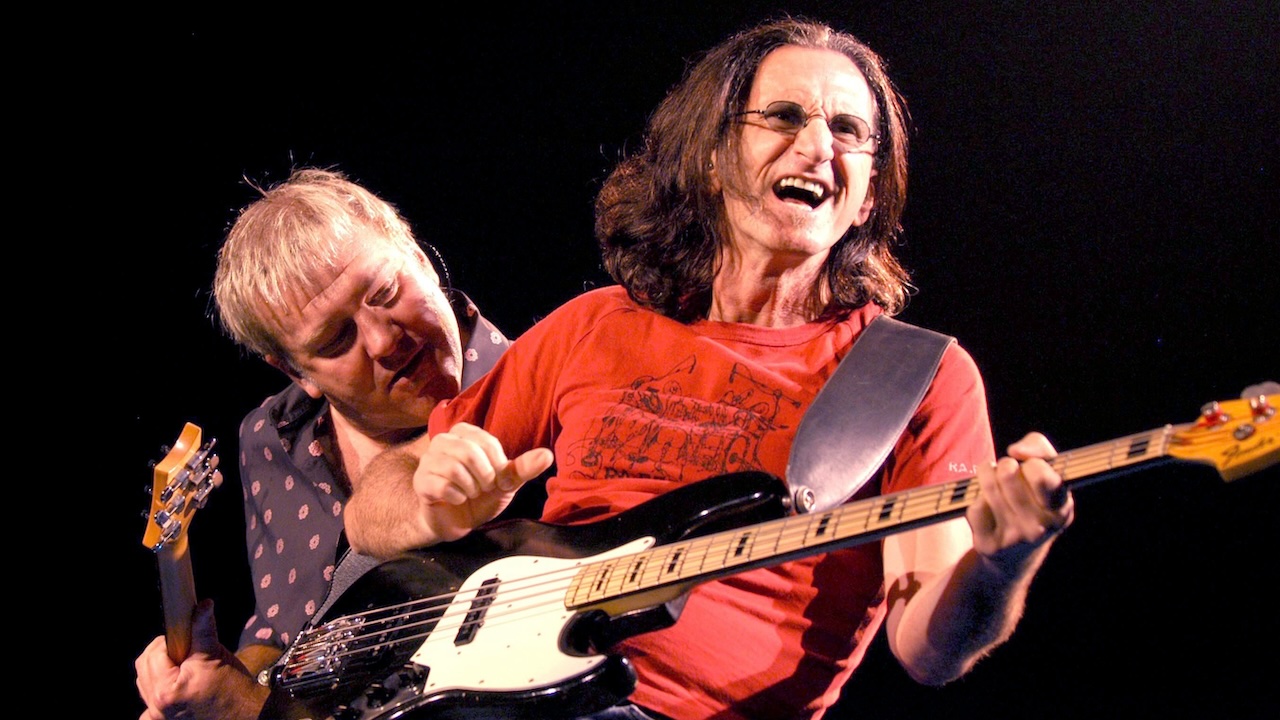 Rush Live At Wembley Stadium, London, Britain - 09 Sep 2004, Alex Lifeson And Geddy Lee - Rush