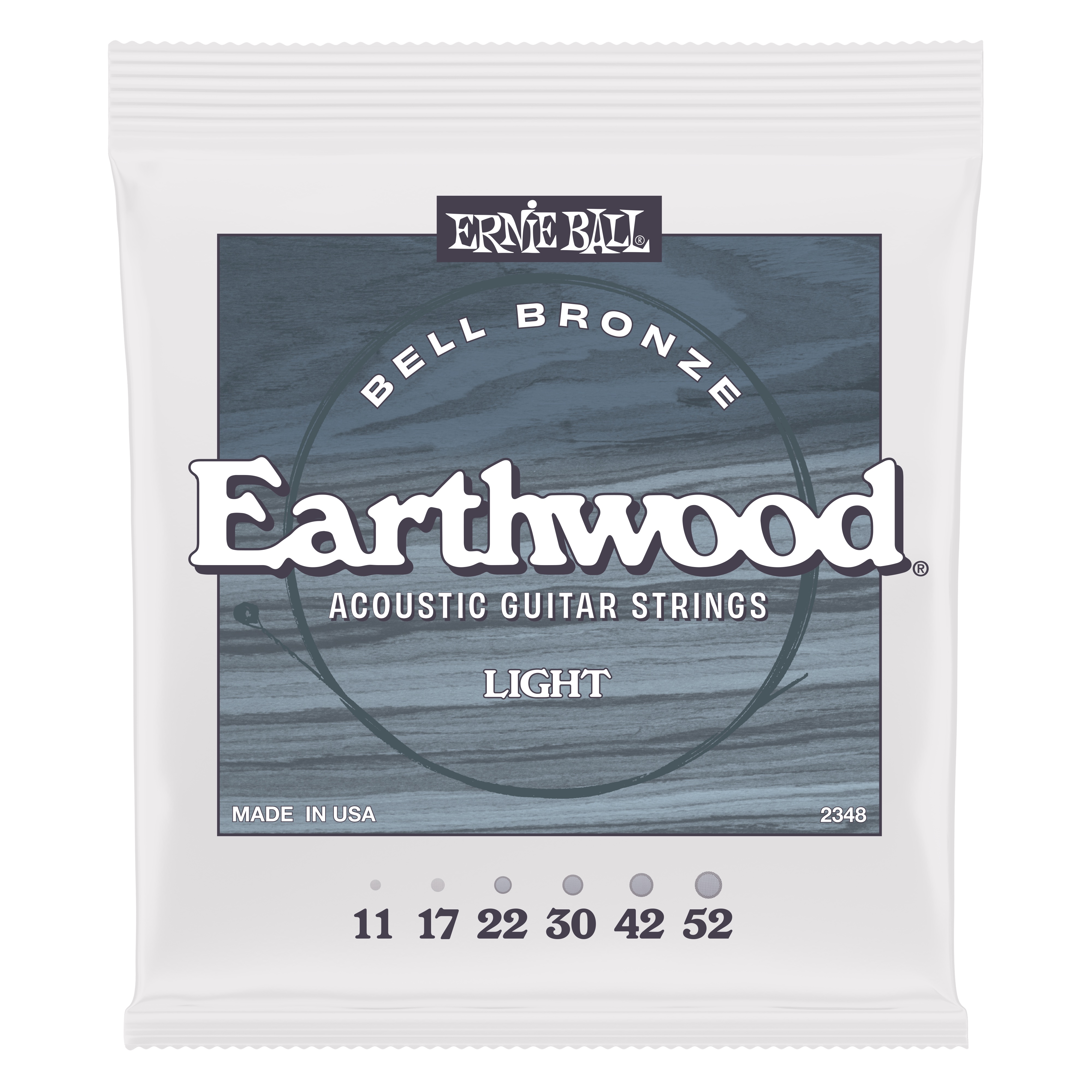 All four variations of Ernie Ball's new Earthwood Bell Bronze strings