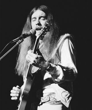 American guitarist Les Dudek performing with The Dudek Finnigan Krueger Band USA, June 1978.