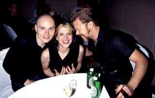 Billy Corgan, Courtney Love and James Hetfield during 1996 MTV Video Music Awards at Radio City Music Hall in New York City, New York, United States.