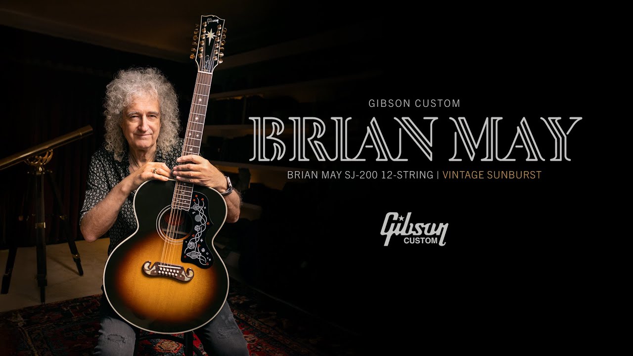 Brian May Gibson SJ-200 12-String | Vintage Sunburst - YouTube