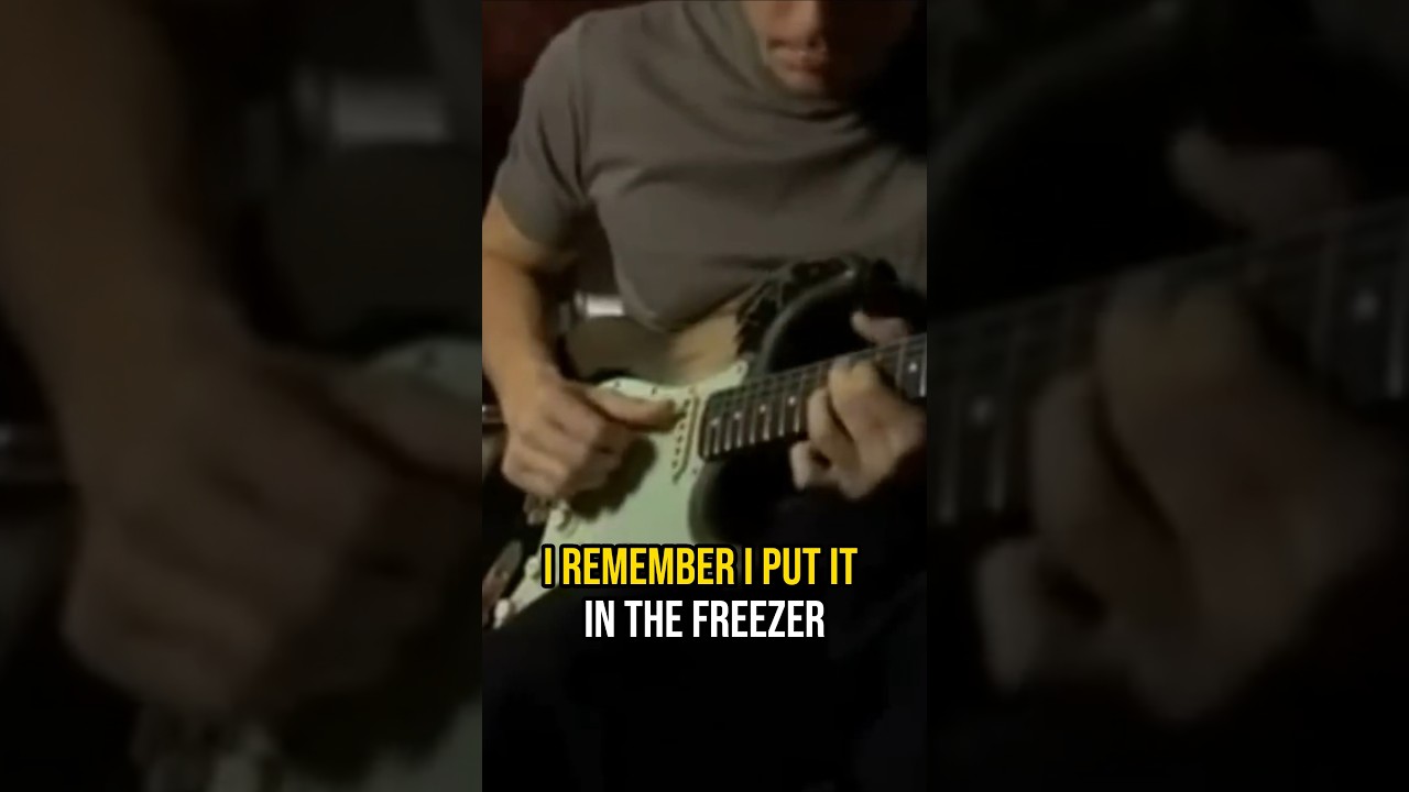 John Mayer put a guitar in his freezer #shorts - YouTube