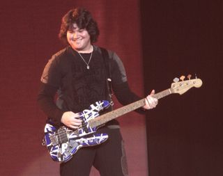 Wolfgang Van Halen performs onstage with Van Halen on October 5, 2007