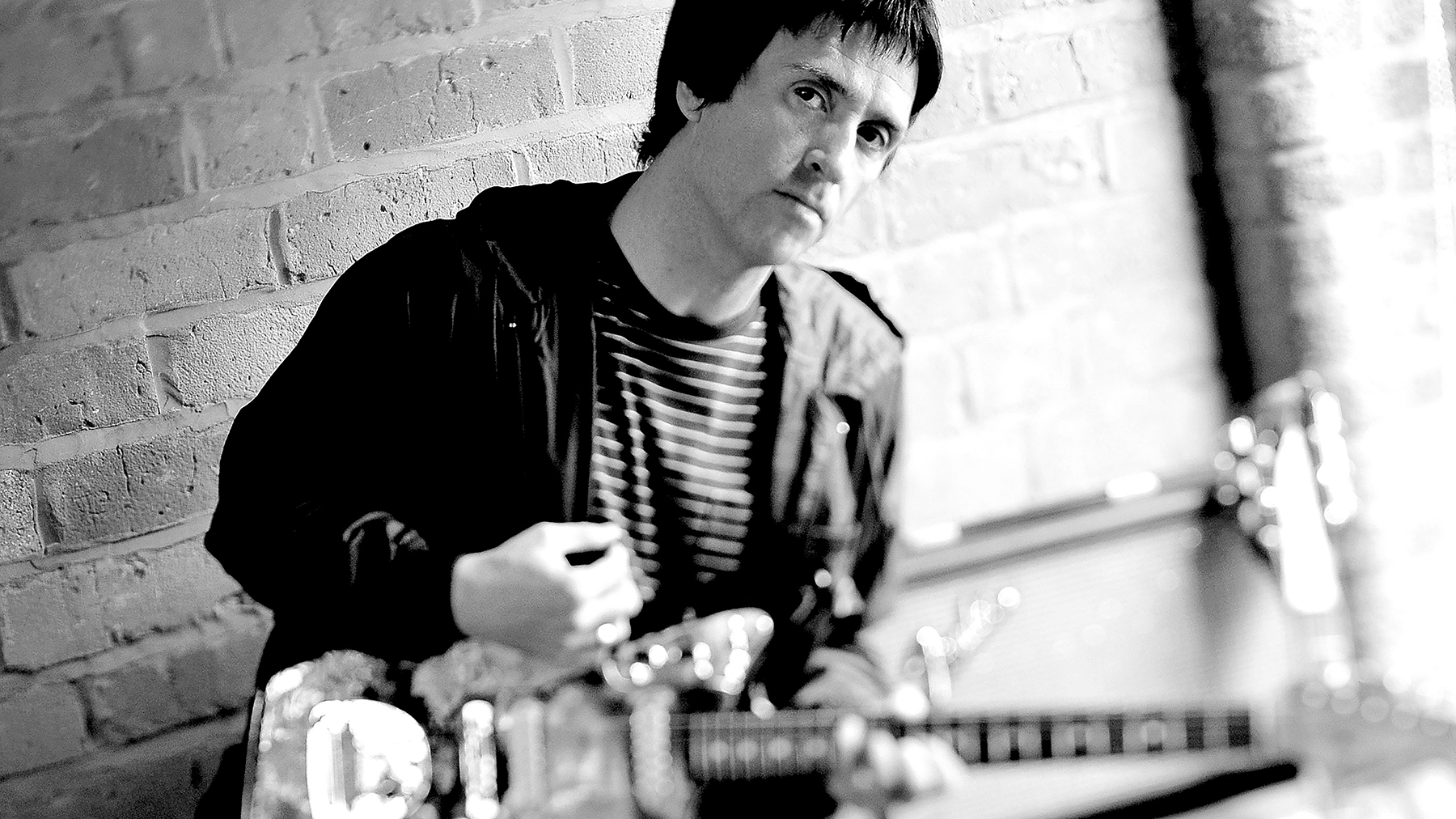 Portrait of English musician Johnny Marr, best known as a founding member of alternative rock group The Smiths, taken on July 10, 2009. Marr is also a former member of rock groups The Cribs and Modest Mouse.