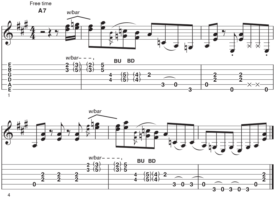 whammy bar lick