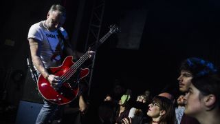 Peter Hook and his group The Light perform in concert at Theater Quirinetta on april 07, 2017 in Rome, Italy.