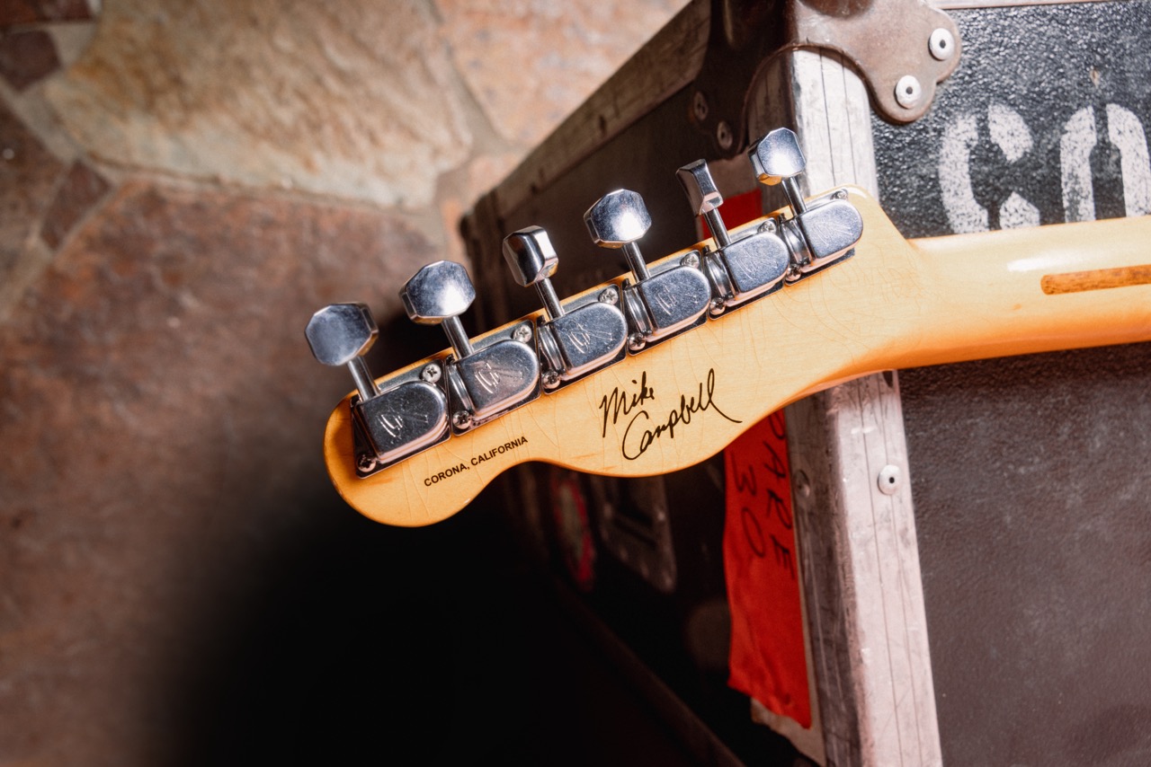 A photo detail of the Fender Stories Collection Mike Campbell “Red Dog” Telecaster