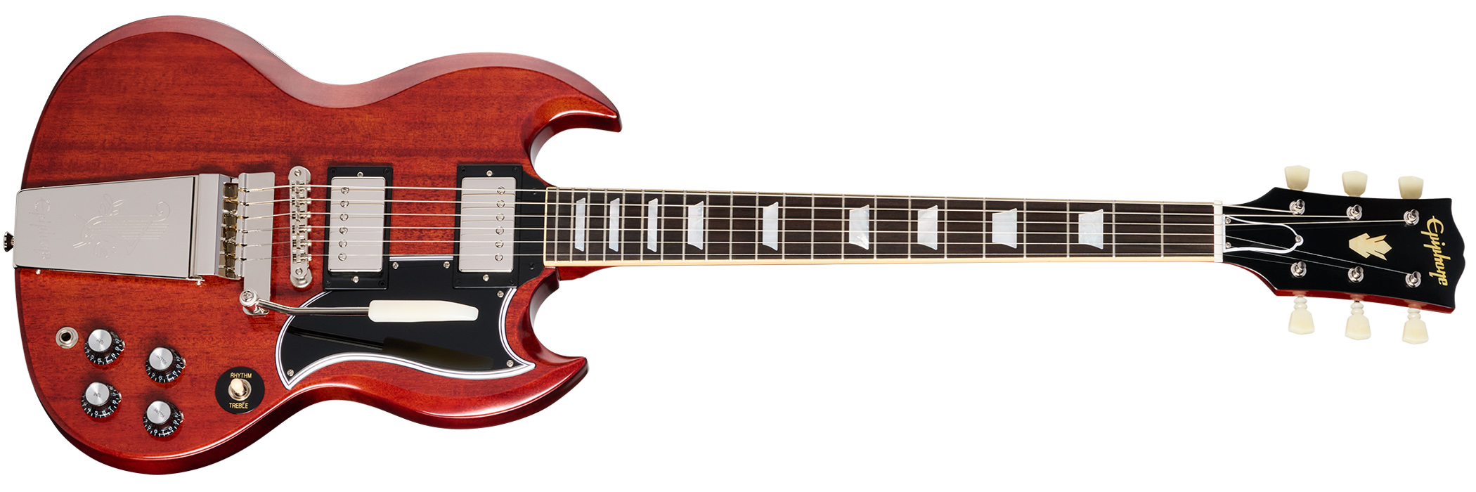 Epiphone Inspired By Gibson Custom 1964 SG Standard Reissue with Maestro Vibrola Cherry Red