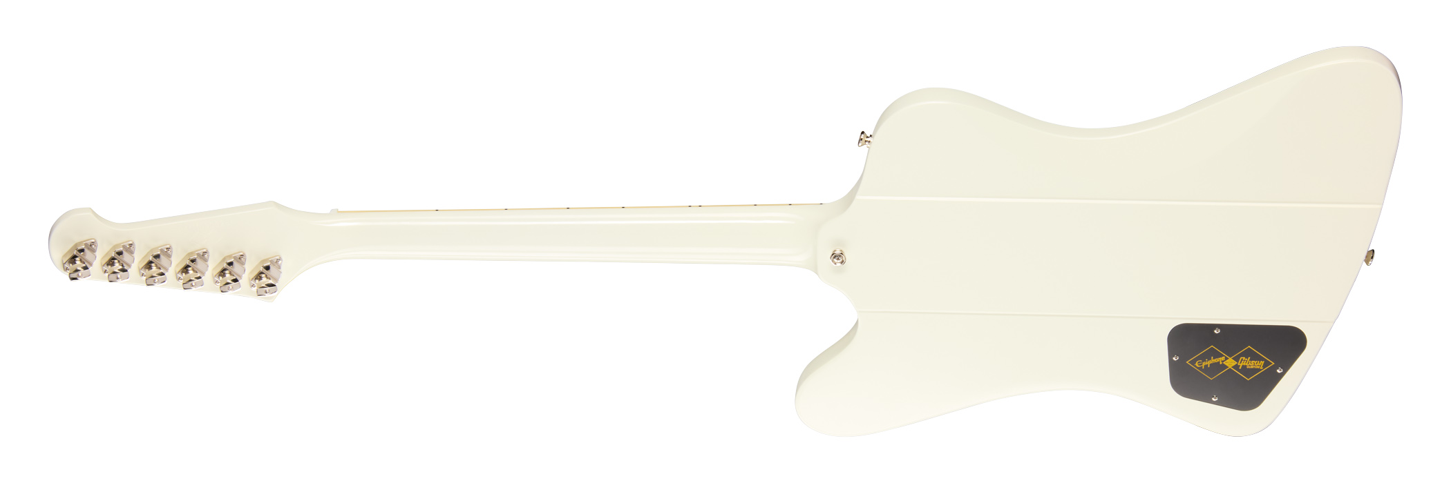 Epiphone Inspired By Gibson Custom 1963 Firebird V Reissue With Maestro Vibrola Polaris White
