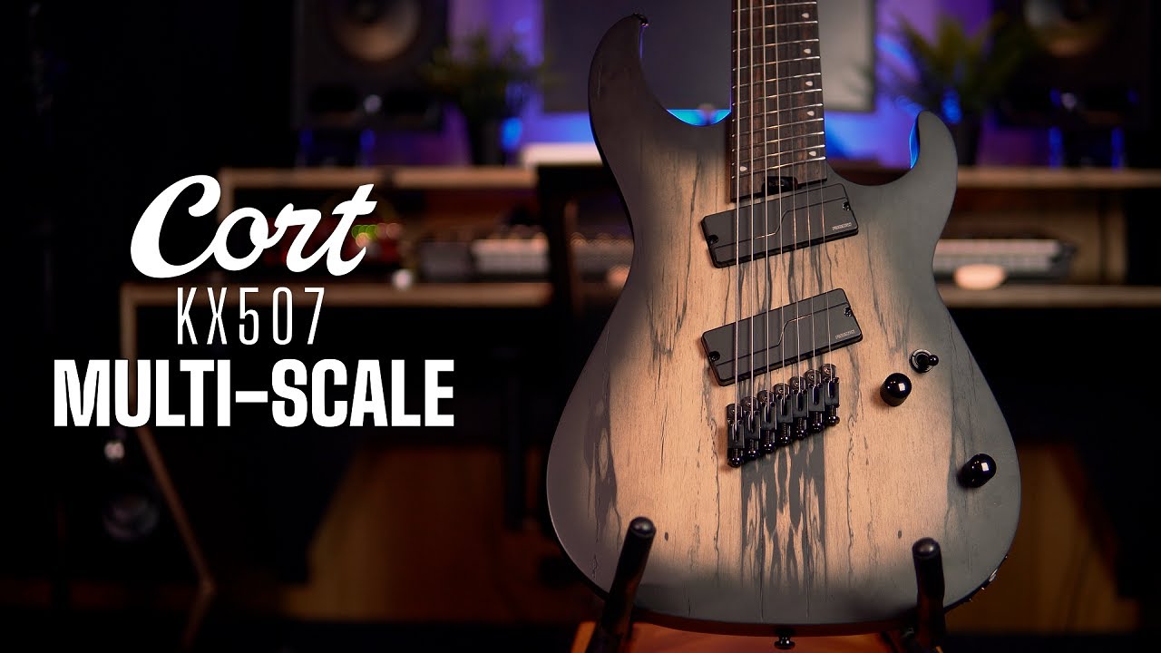 Cort KX507MS Pale Moon 7-String Multi-Scale Electric Guitar - YouTube