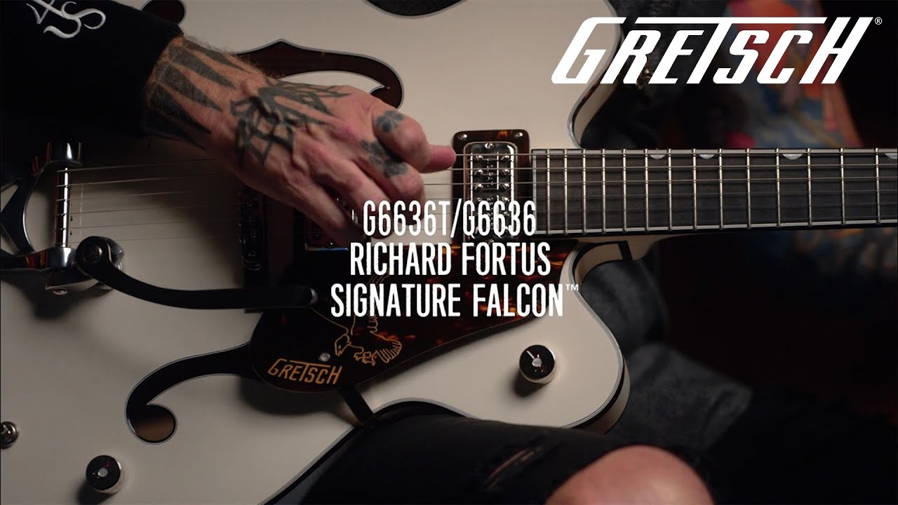 Guns N' Roses Guitarist Richard Fortus Introduces His Signature Gretsch Falcon Models | Gretsch - YouTube