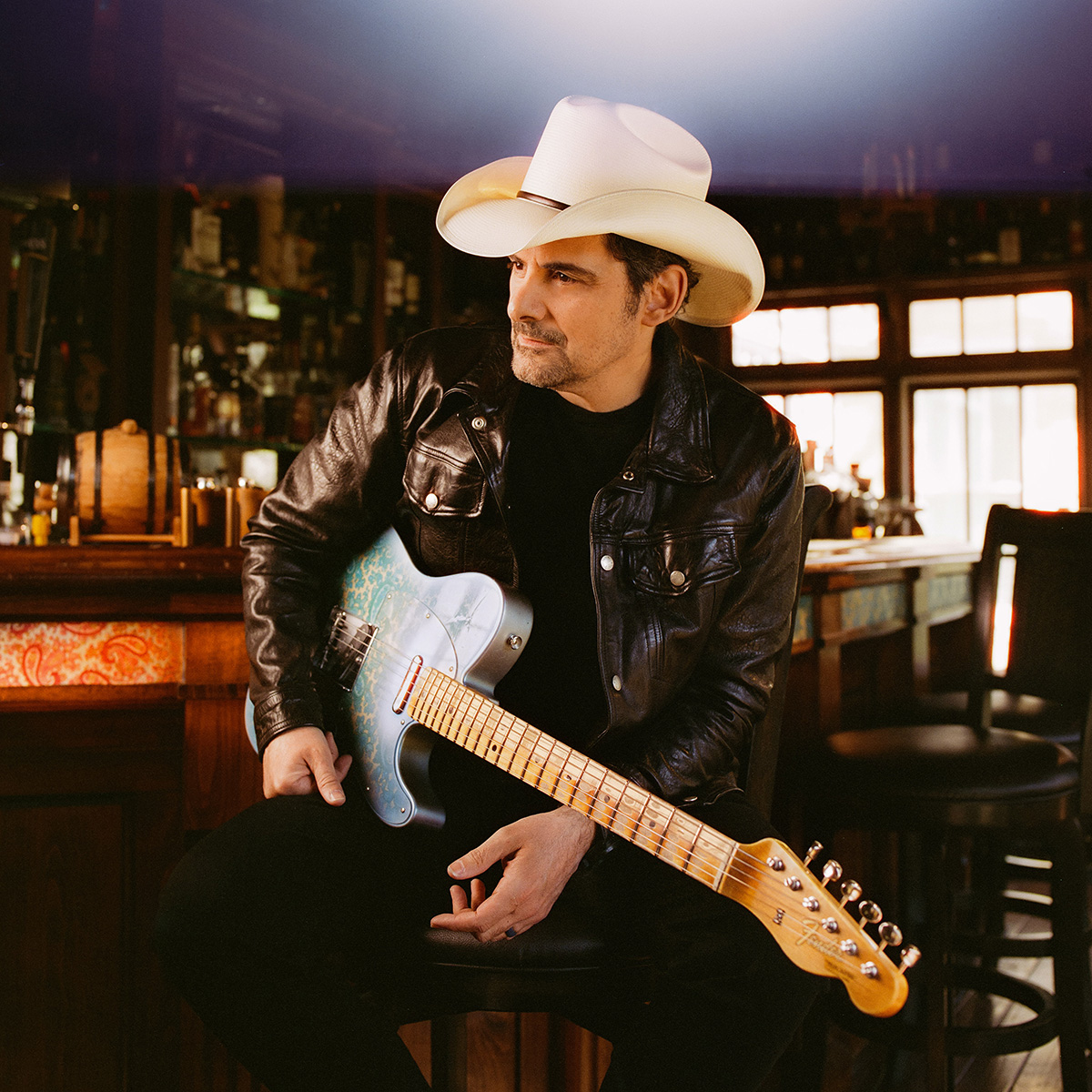 Brad Paisley holding his Limited Edition Brad Paisley 1967 