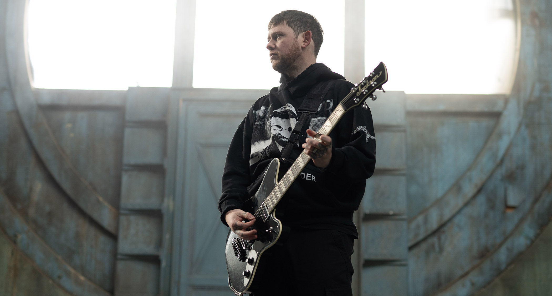 Jackson Pro Series Lee Malia LM-87: The Bring Me The Horizon guitarist's new signature model is inspired by the Surfcaster and debuts a hunbucker/P-90 combo.