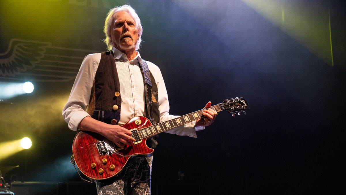 Scott Gorham performs with Black Star Riders pat O2 Shepherd's Bush Empire on February 26, 2023 in London, England