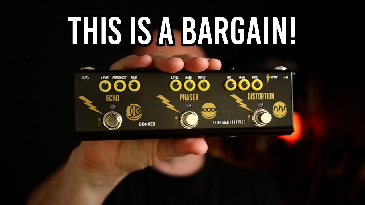 Donner X Third Man Triple Threat 3-in-1 Multi FX Pedal Demo - YouTube