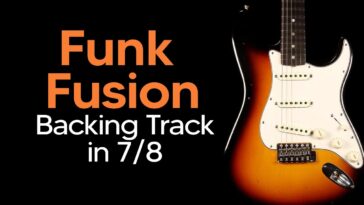 fusion guitar backing track