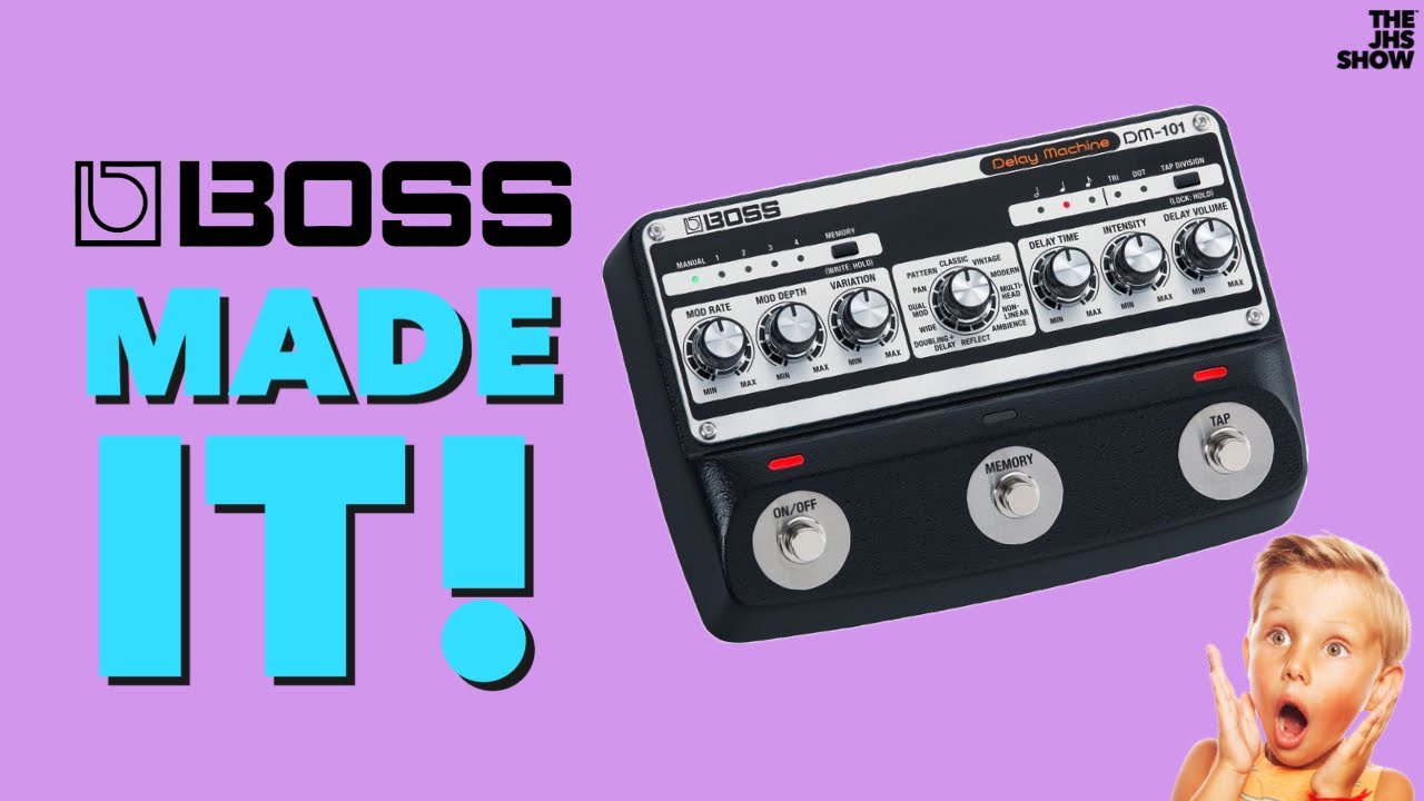 BOSS Created The World's Greatest Analog Delay! (Delay Machine DM-101) - YouTube