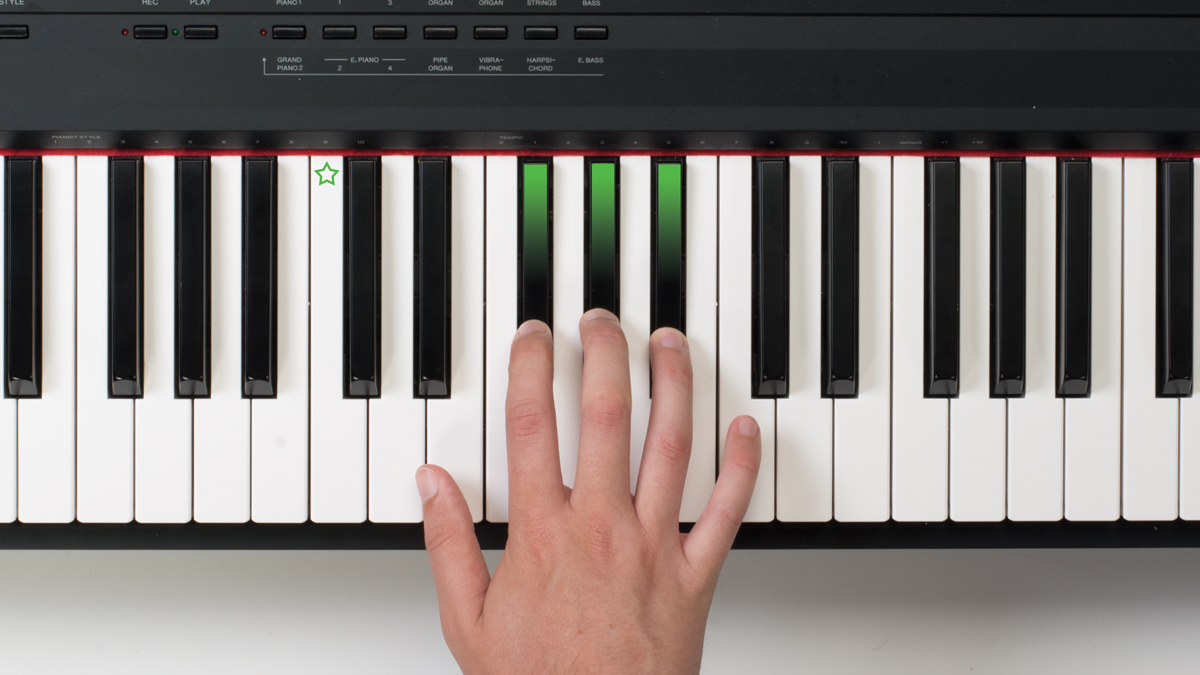 The piano keyboard