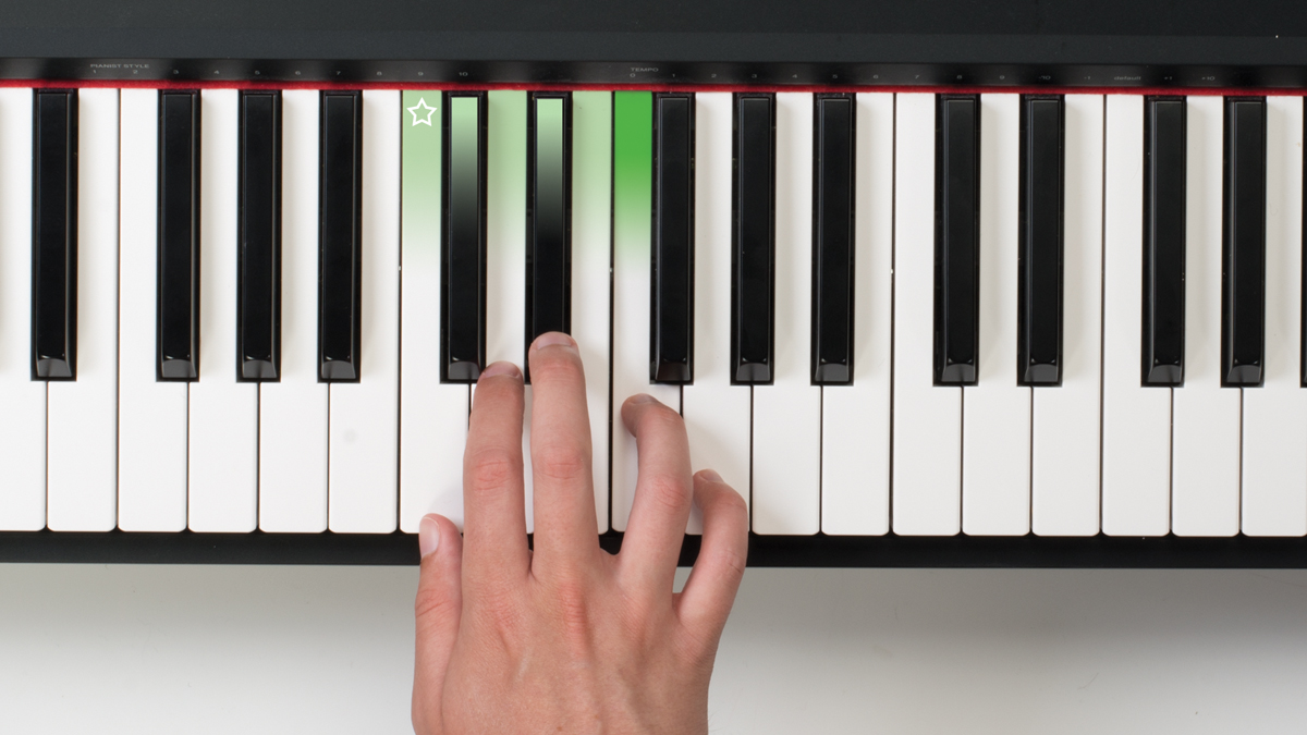 The piano keyboard