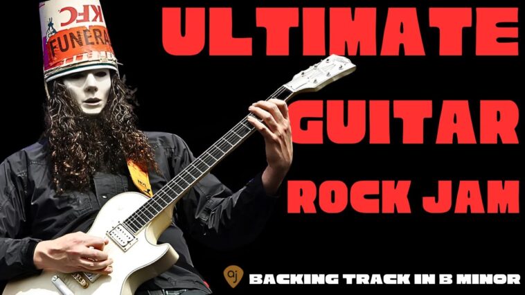 rock guitar backing track royalty free