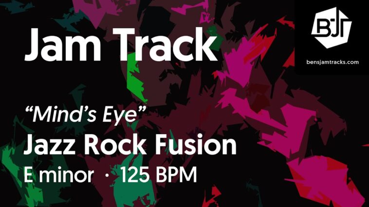 fusion guitar backing track