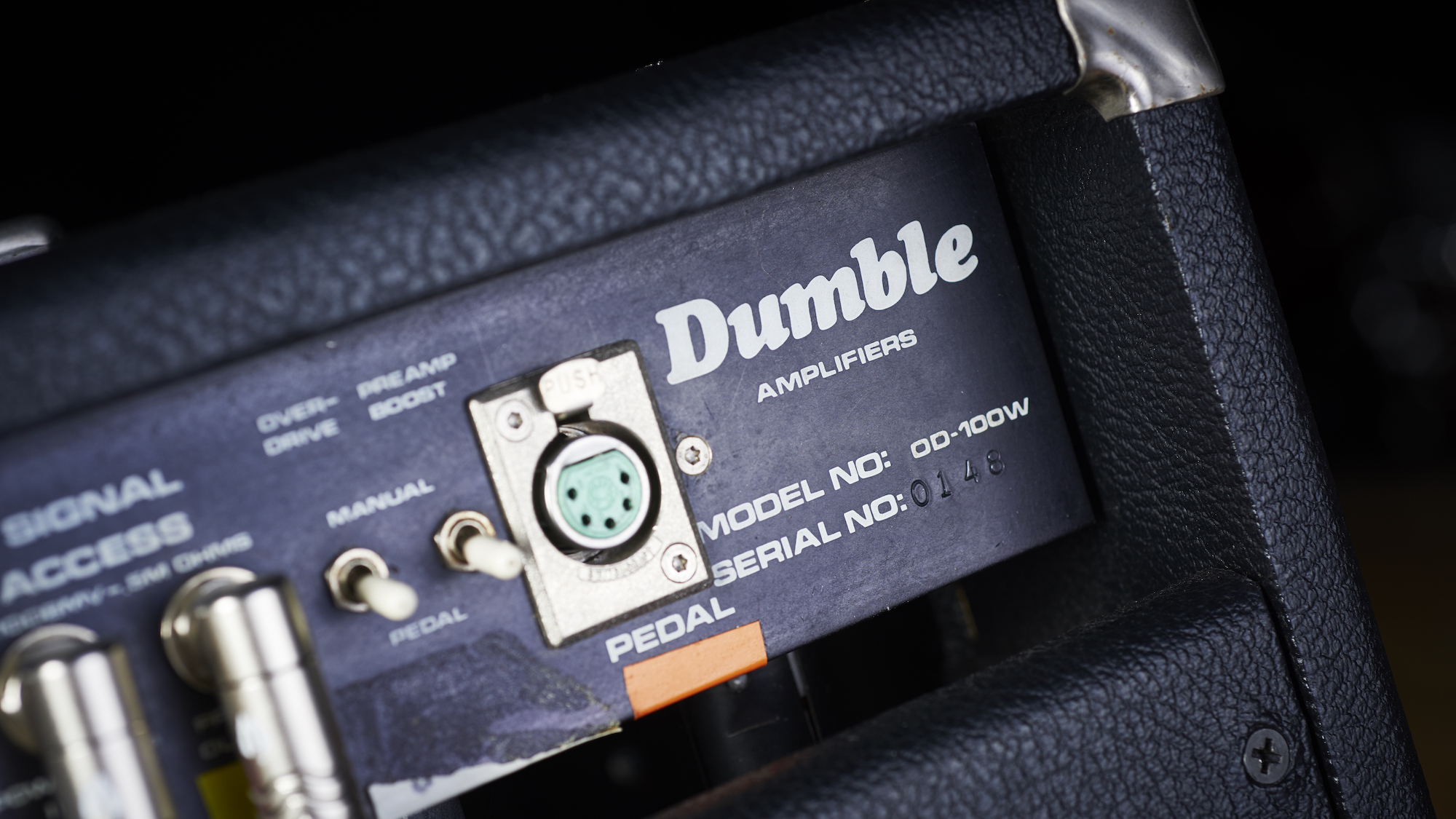 The back of a Dumble Overdrive Special amplifier