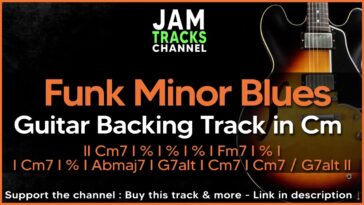 fusion guitar backing track