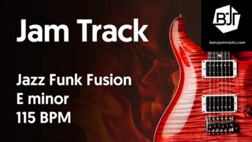 fusion guitar backing track