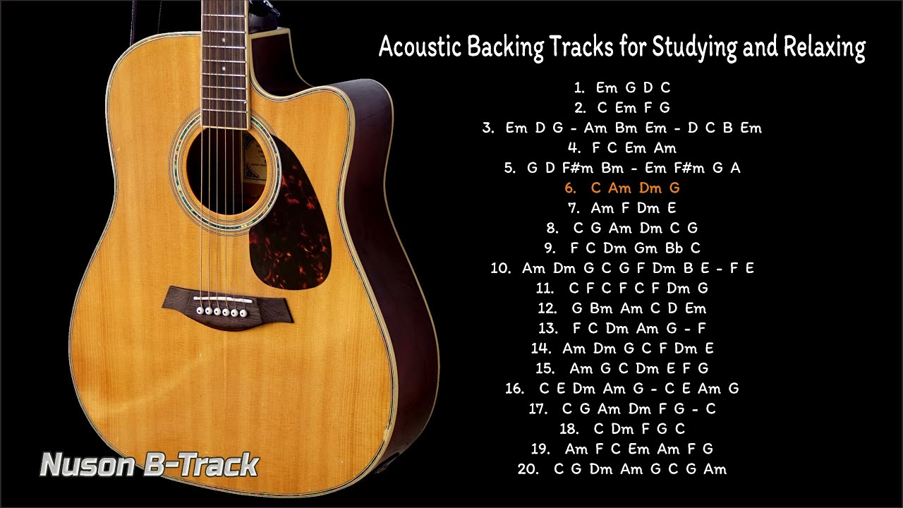 royalty free guitar backing track