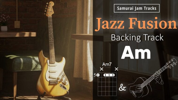 fusion guitar backing track