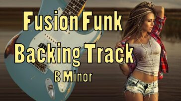 fusion guitar backing track